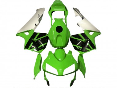 Carénages Moto Honda CBR600RR 2003-2004 - Argent Vert Noir Brillant Vendre