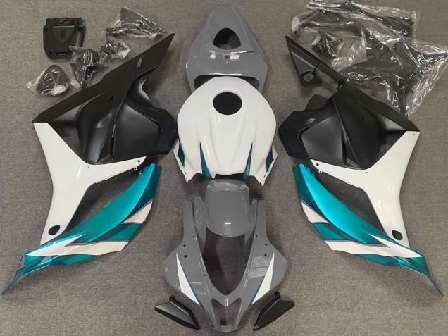 Carénages Moto Honda CBR600RR 2009-2012 - Blanc Gris Bleu Noir Mat