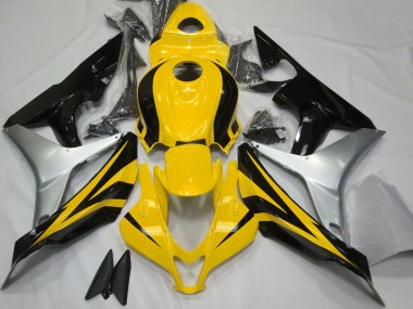 Carénages Moto Honda CBR600RR 2007-2008 - Argent Jaune Noir Brillant Vendre