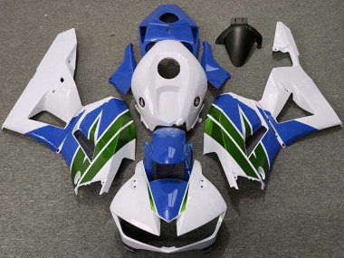 Carénages Moto Honda CBR600RR 2013-2023 - Blanc Bleu Vert Vendre