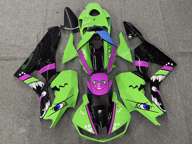 Carénages Moto Honda CBR600RR 2013-2023 - Vert Bleu Violet Noir Brillant Requin