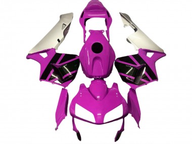 Carénages Moto Honda CBR600RR 2003-2004 - Argent Rose Vif Noir Brillant Vendre