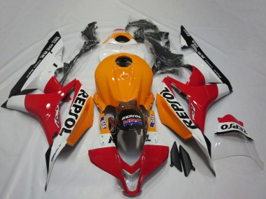 Carénages Moto Honda CBR600RR 2007-2008 - Orange Blanc Rouge Noir Brillant Repsol Vendre