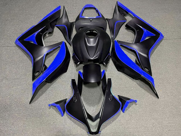 Carénages Moto Honda CBR600RR 2007-2008 - Bleu Noir Mat