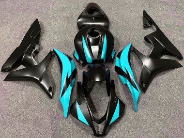 Carénages Moto Honda CBR600RR 2007-2008 - Cyan Bleu Noir Mat Vendre