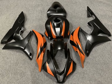 Carénages Moto Honda CBR600RR 2007-2008 - Orange Noir Mat Vendre