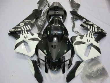 Carénages Moto Honda CBR600RR 2005-2006 - Blanc Noir Mat Puisher Logo Vendre