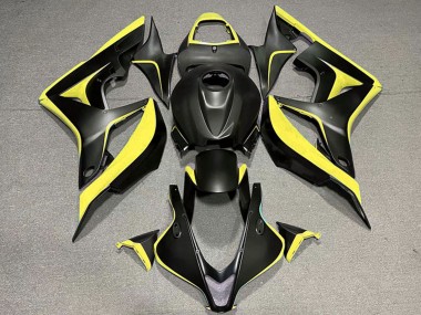 Carénages Moto Honda CBR600RR 2007-2008 - Jaune Noir Mat Vendre