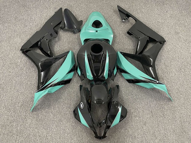 Carénages Moto Honda CBR600RR 2007-2008 - Vert Menthe Noir Brillant