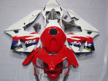 Carénages Moto Honda CBR600RR 2003-2004 - Blanc Rouge Bleu RVF Style Vendre