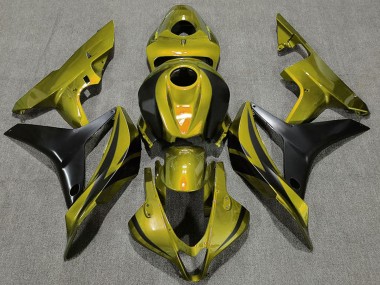 Carénages Moto Honda CBR600RR 2007-2008 - Or Noir Mat OEM Style Vendre