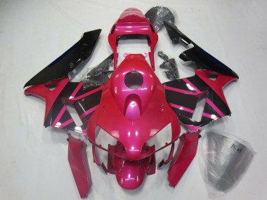 Carénages Moto Honda CBR600RR 2003-2004 - Rose Noir Brillant Vendre