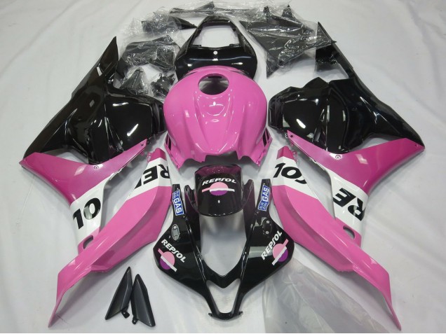 Carénages Moto Honda CBR600RR 2009-2012 - Rose Blanc Noir Brillant Repsol
