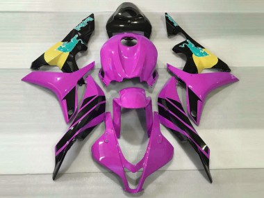 Carénages Moto Honda CBR600RR 2007-2008 - Rose Jaune Noir Brillant Bleu Taureau Vendre