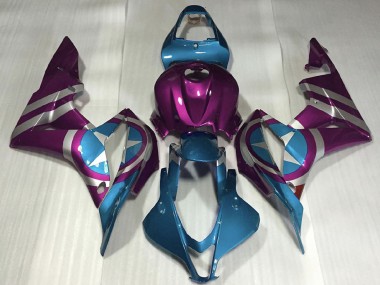 Carénages Moto Honda CBR600RR 2007-2008 - Violet Bleu Clair Captain America Vendre
