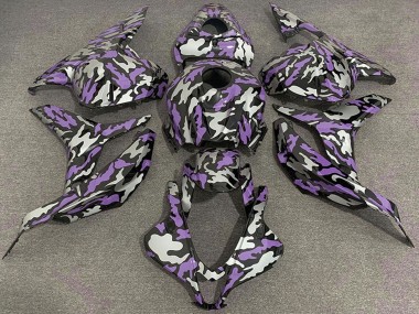 Carénages Moto Honda CBR600RR 2009-2012 - Violet Argent Camouflage Vendre