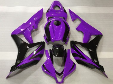 Carénages Moto Honda CBR600RR 2007-2008 - Violet Noir Brillant OEM Style Vendre