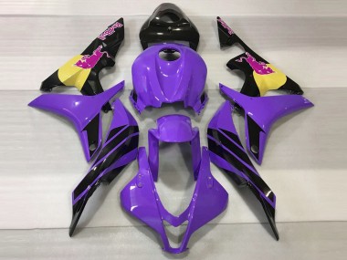 Carénages Moto Honda CBR600RR 2007-2008 - Violet Jaune Noir Brillant Rose Bull Vendre