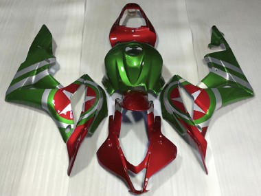 Carénages Moto Honda CBR600RR 2007-2008 - Rouge Vert Captain America Vendre