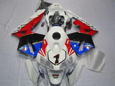 Carénages Moto Honda CBR600RR 2003-2004 - Blanc Rouge Bleu Noir Brillant EuroBet Vendre