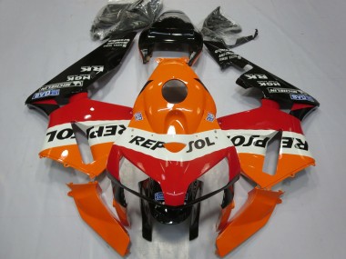 Carénages Moto Honda CBR600RR 2005-2006 - Orange Blanc Rouge Noir Brillant Repsol Vendre