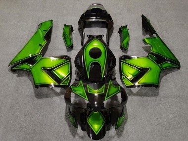 Carénages Moto Honda CBR600RR 2003-2004 - Vert Noir Brillant Vendre
