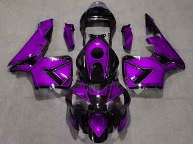 Carénages Moto Honda CBR600RR 2003-2004 - Violet Noir Brillant Vendre