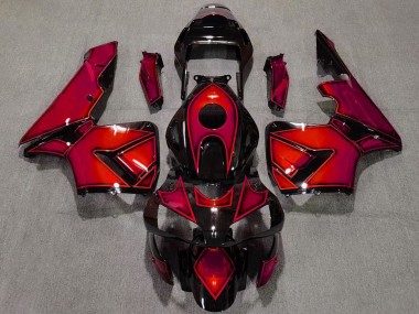 Carénages Moto Honda CBR600RR 2003-2004 - Rouge Noir Brillant Vendre