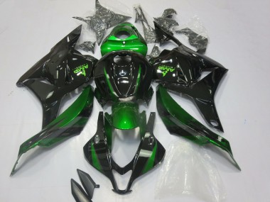 Carénages Moto Honda CBR600RR 2009-2012 - Vert Noir Brillant Vendre