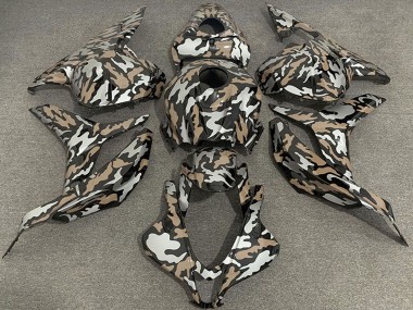 Carénages Moto Honda CBR600RR 2009-2012 - Tan Argent Camouflage Vendre