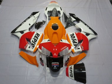 Carénages Moto Honda CBR600RR 2003-2004 - Orange Blanc Rouge Noir Brillant Repsol Vendre