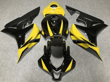 Carénages Moto Honda CBR600RR 2007-2008 - Jaune Noir Brillant Noir Mat Vendre