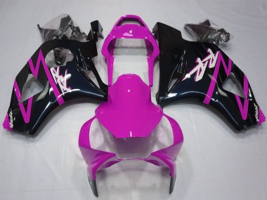 Kits Carénage Moto ABS Honda CBR954RR 2002-2003 - Rose Noir Brillant Vendre