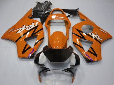 Carénages Moto Honda CBR954RR 2002-2003 - Orange Foncé Noir Brillant Vendre