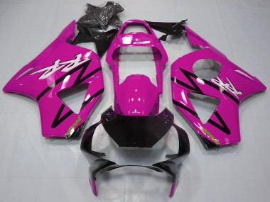 Kits Carénage Moto Honda CBR954RR 2002-2003 - Rose Noir Brillant Vendre