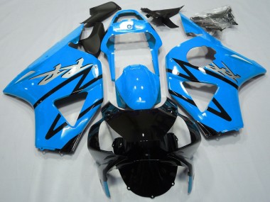 Carénages Moto Honda CBR954RR 2002-2003 - Bleu Clair Noir Brillant CBR Style Vendre
