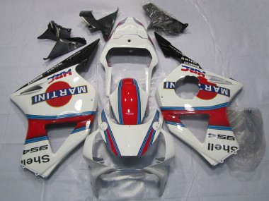 Carénages Moto Honda CBR954RR 2002-2003 - Blanc Rouge Noir Martini Vendre