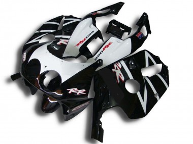 Carénages Moto Honda CBR250RR 1990-1998 - Noir Brillant Blanc RR Vendre