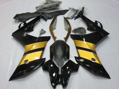 Carénages Moto Honda CBR600F 2011-2013 - Or Noir Brillant CBR Design Vendre