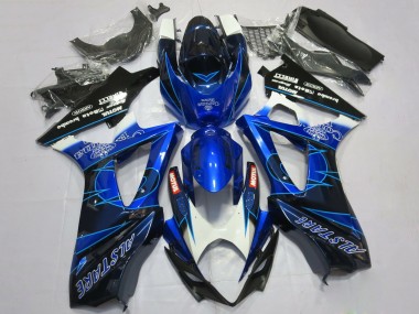 Carénages Moto Suzuki GSXR 1000 2007-2008 - Bleu Noir Corona Vendre
