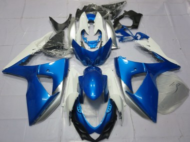 Carénages Moto Suzuki GSXR 1000 2009-2016 - Bleu Blanc Vendre