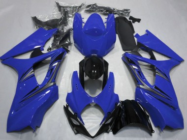 Carénages Moto Suzuki GSXR 1000 2007-2008 - Bleu Noir Brillant OEM Style Vendre