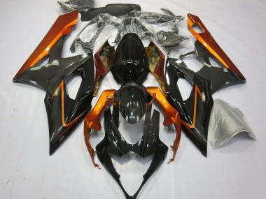 Carénages Moto Suzuki GSXR 1000 2005-2006 - Burnt Orange Noir Vendre