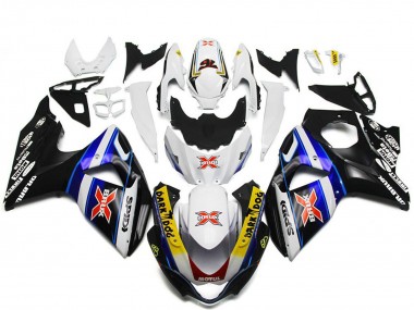 Carénages Moto Suzuki GSXR 1000 2009-2016 - Blanc Bleu Noir SPIDI Dark Dog Vendre