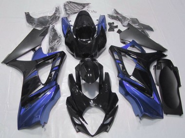 Carénages Moto Suzuki GSXR 1000 2007-2008 - Noir Brillant Bleu Vendre