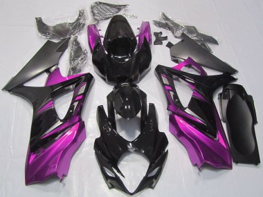 Carénages Moto Suzuki GSXR 1000 2007-2008 - Noir Brillant Rose Vendre