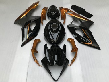 Carénages Moto Suzuki GSXR 1000 2005-2006 - Noir Brillant Bronze Vendre