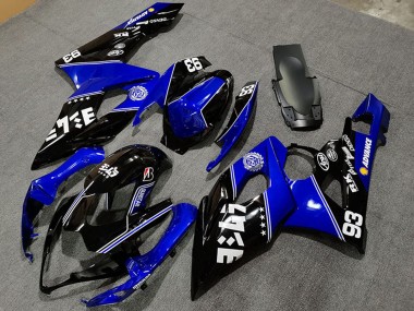 Carénages Moto Suzuki GSXR 1000 2005-2006 - Bleu Noir Brillant Blanc Vendre