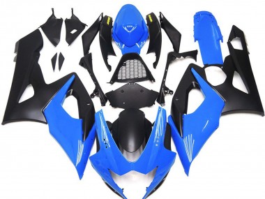 Carénages Moto Suzuki GSXR 1000 2005-2006 - Bleu Noir Mat Jaune Vendre