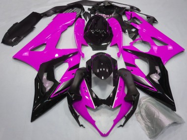 Carénages Moto Suzuki GSXR 1000 2005-2006 - Rose Noir Brillant Vendre